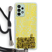 Majorelle Blue Print: Samsung Galaxy A52s 5G Transparant Hoesje met koord