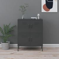 Opbergkast 80x35x101,5 cm staal antracietkleurig