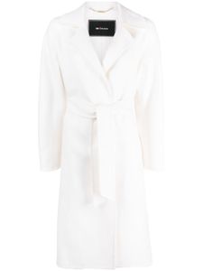 Kiton trench en cachemire à taille ceinturée - Blanc