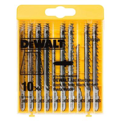 DeWALT DT2290 Decoupeerzaagbladenset voor hout 10-delig