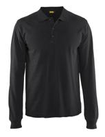 Blåkläder Poloshirt lange mouw 33881050 | Zwart | Maat L - 7330509482216 Blåkläder Poloshirt lange mouw 33881050 | Zwart | Maat L - 7330509482216