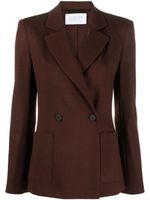 Harris Wharf London blazer en laine à boutonnière croisée - Marron