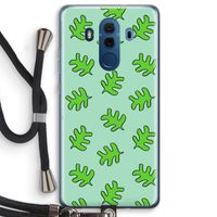 Groene blaadjes: Huawei Mate 10 Pro Transparant Hoesje met koord
