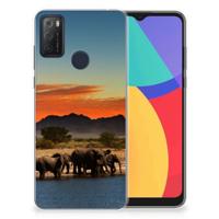 Alcatel 1S (2021) | TPU Hoesje | Olifanten