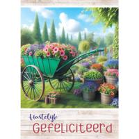 Wenskaarten Gefeliciteerd pak a 10 stuks Wenskaarten Gefeliciteerd pak a 10 stuks