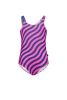 Just Beach Meisjes badpak - Wave roze kobalt