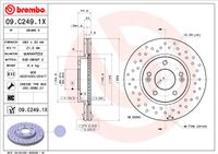 Remschijf BREMBO, Remschijftype: Geperforeerd / Geventileerd, u.a. für Hyundai, KIA