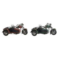 Voertuig DKD Home Decor Motorfiets Decoratief 36 x 24 x 20 cm Vintage (2 Stuks)