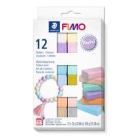 Klei Fimo soft colour pak à 12 pastel kleuren