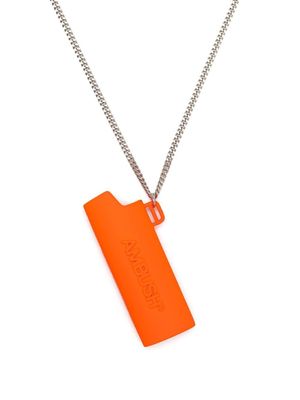 AMBUSH collier à pendentif d'étui à briquet - Orange