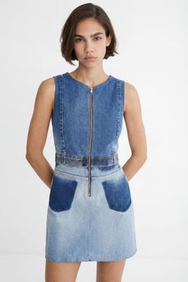 Upcycling denim overgooier - BLUE - L Upcycling denim overgooier - BLUE - L