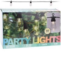 Outdoor Feestverlichting 12.5 m 20 LED-Lampen Warm Wit Outdoor Feestverlichting 12.5 m 20 LED-Lampen Warm Wit