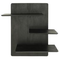 By-Boo Wandplank 'Seco' Mangohout, kleur Zwart