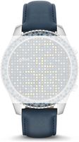 Horlogeband Fossil ES3563 Leder Blauw 18mm