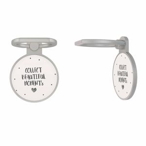 Zilveren telefoon ring houder - Collect beautiful moments