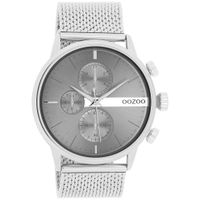 OOZOO C11101 Horloge Timepieces staal zilverkleurig-grijs 45 mm