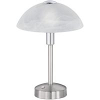 LED Tafellamp 4W - Warm Wit 3000K - Rond Design - Mat Nikkel - Aluminium
