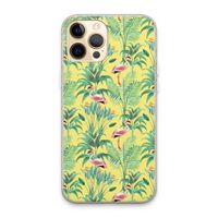 Flamingo party: iPhone 13 Pro Max Transparant Hoesje