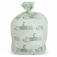 Happy Sacks Afvalzak bio 50x57cm t15 30 liter (10 stuks)