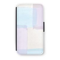 Square pastel: iPhone X Flip Hoesje