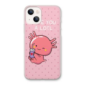 Love You A Lotl: iPhone 13 Transparant Hoesje