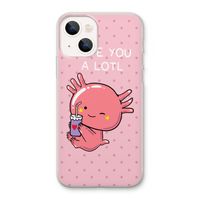 Love You A Lotl: iPhone 13 Transparant Hoesje