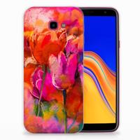 Smartphone hoesje Samsung Galaxy J4 Plus (2018) Tulips