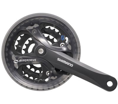 Shimano crankstel 7/8 speed acera fc-m361 175/48 x 38 x 28t met kettingscherm zwart