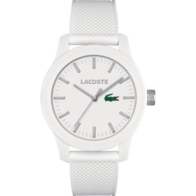 Lacoste horlogeband 2010762 / LC-79-1-47-2546 Rubber Wit 21mm