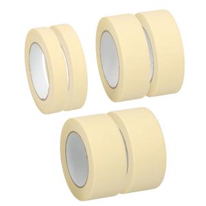 Afplaktape/schilderstape - 2x verschillende maten - wit - 19/25/50mm x 5m - voor binnen/buiten