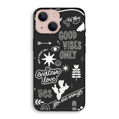 Good vibes: iPhone 13 mini Biologisch afbreekbaar hoesje