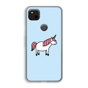 Eenhoorn: Google Pixel 4a Transparant Hoesje
