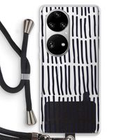 Moroccan stripes: Huawei P50 Pro Transparant Hoesje met koord
