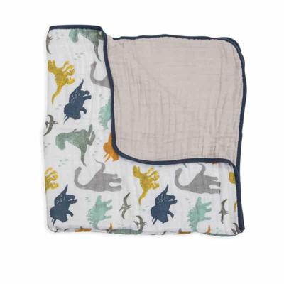 Little Unicorn Cotton Muslin Quilt Dino Friends
