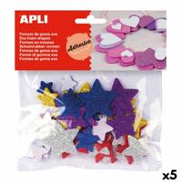 Materiaal voor handarbeid Apli Ster Multicolour (5 Stuks)