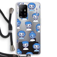Gezichtjes: Oppo A94 5G Transparant Hoesje met koord