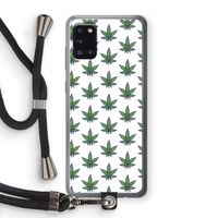 Weed: Samsung Galaxy A31 Transparant Hoesje met koord