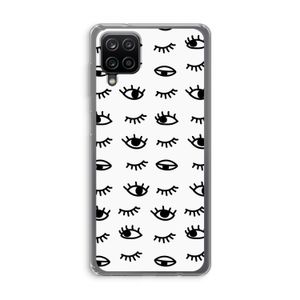 Eye pattern #2: Samsung Galaxy A12 Transparant Hoesje