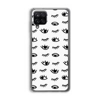 Eye pattern #2: Samsung Galaxy A12 Transparant Hoesje