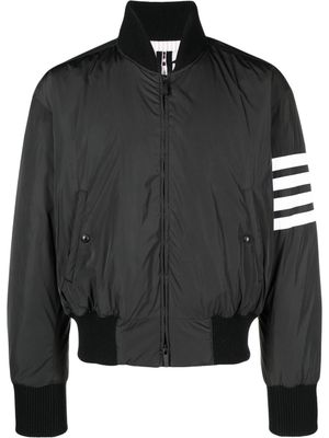 Thom Browne veste bomber zippée à détails rayés - Gris