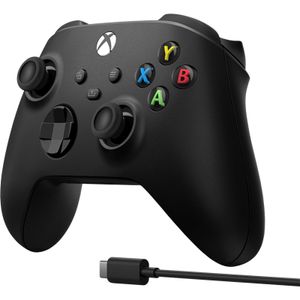 Xbox Wireless Controller - Carbon Black + USB-C Cable