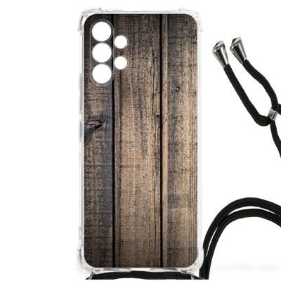 Samsung Galaxy A13 4G Stevig Telefoonhoesje Steigerhout Samsung Galaxy A13 4G Stevig Telefoonhoesje Steigerhout