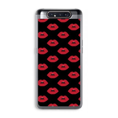 Lips: Samsung Galaxy A80 Transparant Hoesje
