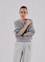 Withblack Wblangel Ls O-neck Pullover Trui Mineral Gray