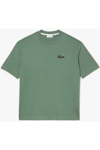 Lacoste Oversize T-Shirt ronde hals groen, Effen