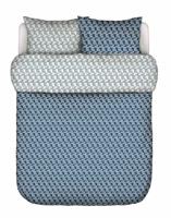 Marc O&apos;Polo Monogram Dekbedovertrek Space blue - thumbnail