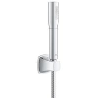GROHE Grandera Stick Handdoucheset - 1 straalsoort - staaf - met houder - metalen slang - 150cm - chroom 26901000