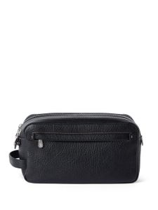 Brunello Cucinelli trousse de toilette à logo gravé - Noir