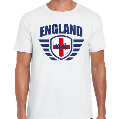 England landen / voetbal t-shirt wit heren - EK / WK voetbal England landen / voetbal t-shirt wit heren - EK / WK voetbal