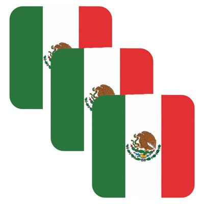 Bierviltjes Mexico - 45x stuks - vierkant - landenthema - 9 x 9 cm - onderzetter